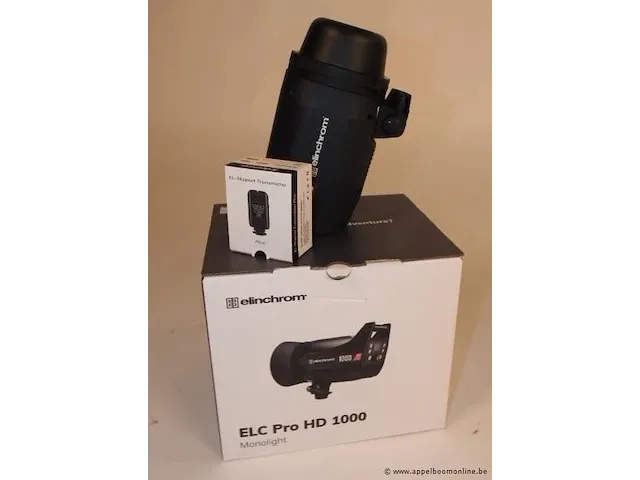 Professionele fotografieset bestaande uit :flits elinchrome elc 1000, litemotive 7582 190cm softbox en zender - afbeelding 3 van  3