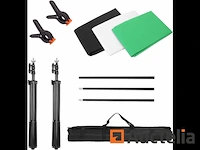 Professionele fotostudio kit met standaard 2 x 3 m - afbeelding 1 van  7