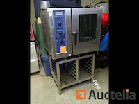 Professionele gasoven op steun roestvrij staal hackman-metos hcm 6g