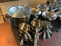 Professionele kookpotten-en pannen, inox bakken, ….. - afbeelding 1 van  3
