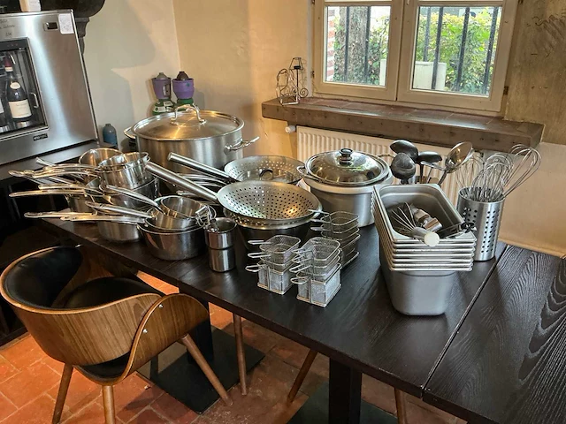 Professionele kookpotten-en pannen, inox bakken, ….. - afbeelding 3 van  3