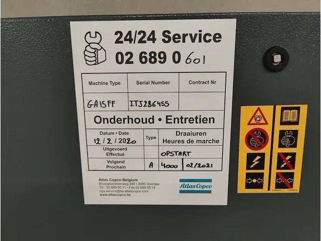 Professionele luchtcompressor atlas copco ga15ff - afbeelding 8 van  13