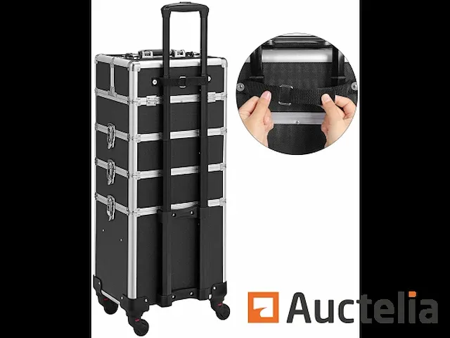Professionele make-up borst, 4in1 make-up koffer - afbeelding 3 van  9