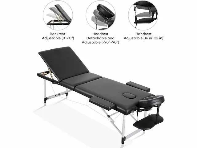 Professionele massagetafel draagbaar massagebed - afbeelding 2 van  8