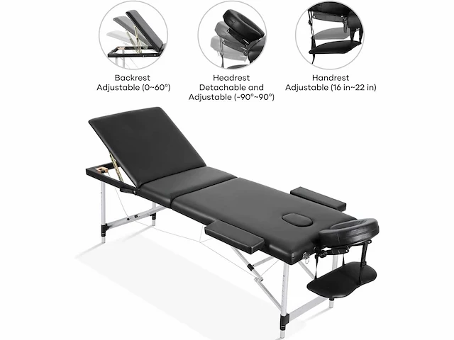 Professionele massagetafel draagbaar massagebed - afbeelding 2 van  8