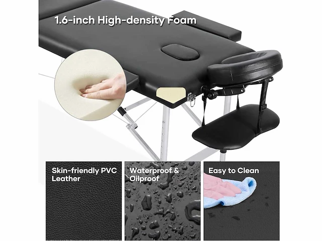 Professionele massagetafel draagbaar massagebed - afbeelding 3 van  8
