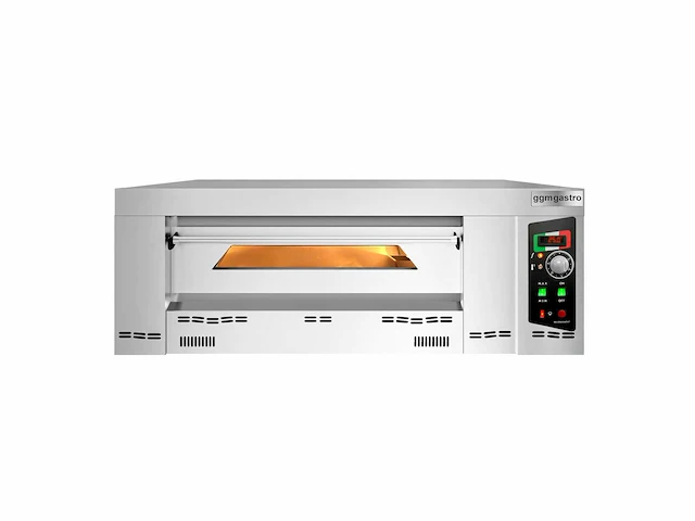 Professionele pizza oven ggm gastro op gas voor 9 pizza's van 34cm - afbeelding 2 van  7
