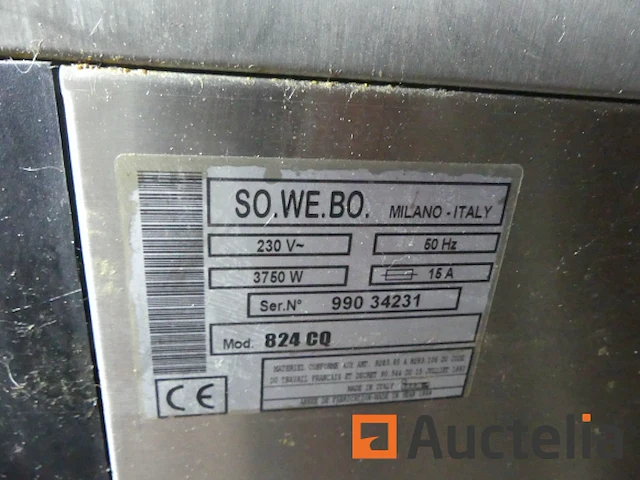 Professionele roestvrijstalen vaatwasser so.we.bo 824 qc - afbeelding 2 van  3