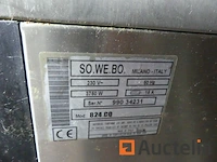 Professionele roestvrijstalen vaatwasser so.we.bo 824 qc - afbeelding 2 van  3