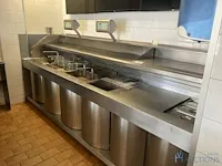 Professionele rvs gasfriteuse kiremco