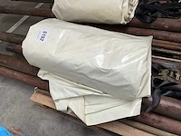 Professionele sheltertent/luifel 7,5x12,5 meter inclusief zeildoek, palen, spanbanden, piketten - afbeelding 5 van  7
