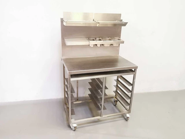 Proffil - staal - roestvrijstalen werktafel - afbeelding 1 van  2