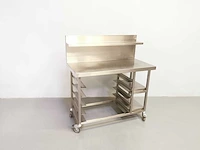 Proffil - staal - roestvrijstalen werktafel - afbeelding 1 van  2