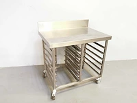 Proffil - staal - roestvrijstalen werktafel - afbeelding 1 van  2