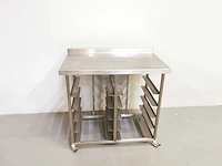 Proffil - staal - roestvrijstalen werktafel - afbeelding 2 van  2
