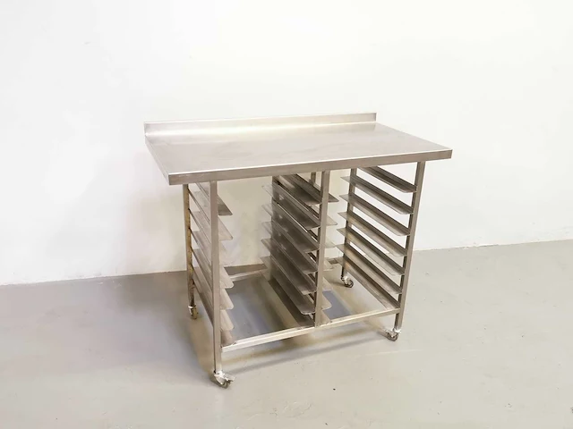 Proffil - staal - roestvrijstalen werktafel - afbeelding 1 van  2