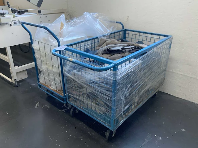 Profielstalen magazijn kar (2x) - afbeelding 1 van  3