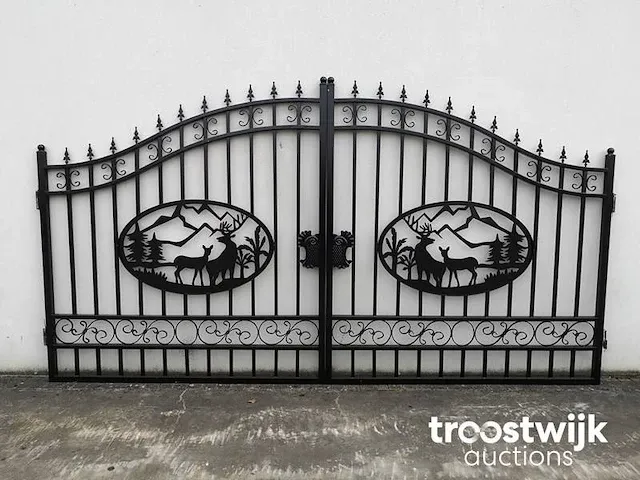 Profielstalen poort - deer design - afbeelding 1 van  8