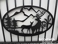 Profielstalen poort - deer design - afbeelding 5 van  8