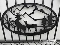 Profielstalen poort - deer design - afbeelding 6 van  8
