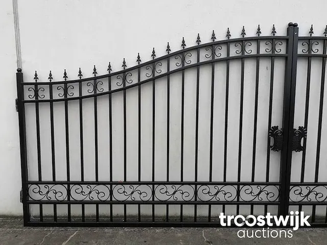 Profielstalen poort - effen design - afbeelding 4 van  7
