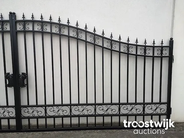Profielstalen poort - effen design - afbeelding 5 van  7