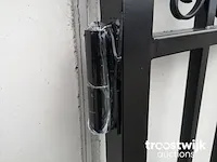 Profielstalen poort - effen design - afbeelding 6 van  7