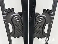 Profielstalen poort - effen design - afbeelding 7 van  7