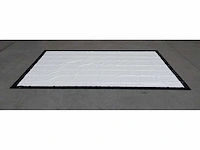 Projection screen 16/9 372x210 front&retro w/screen frame 392x230 - afbeelding 8 van  12