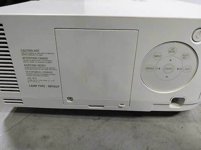 Projector nec np-pa622u wuxga hd w/lens np13zl (1.5-3.0:1) - afbeelding 9 van  13