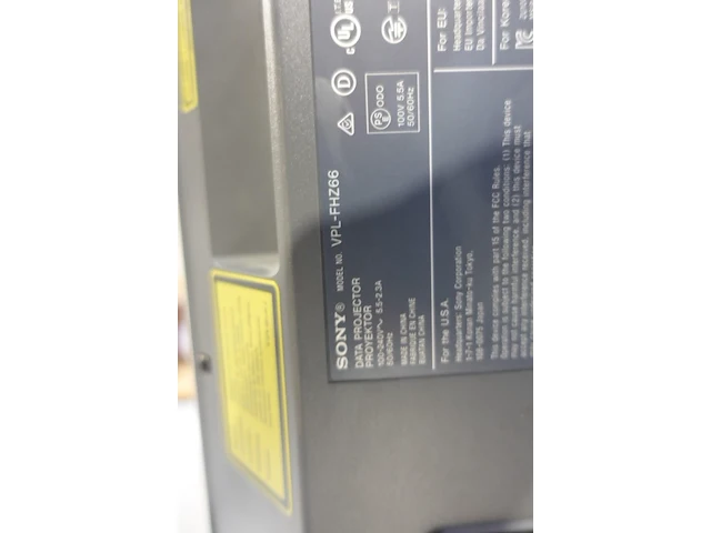 Projector sony - afbeelding 5 van  5