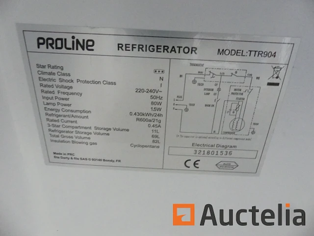 Proline ttr904 koelkast - afbeelding 6 van  7