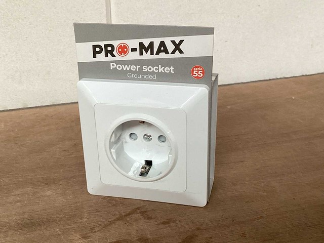 Promax wandcontactdoos inbouw (59x) - afbeelding 1 van  4