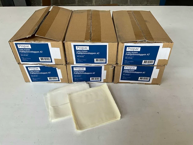 Propac ple001 paklijstenveloppen a7 1000 stuks (6x) - afbeelding 1 van  3