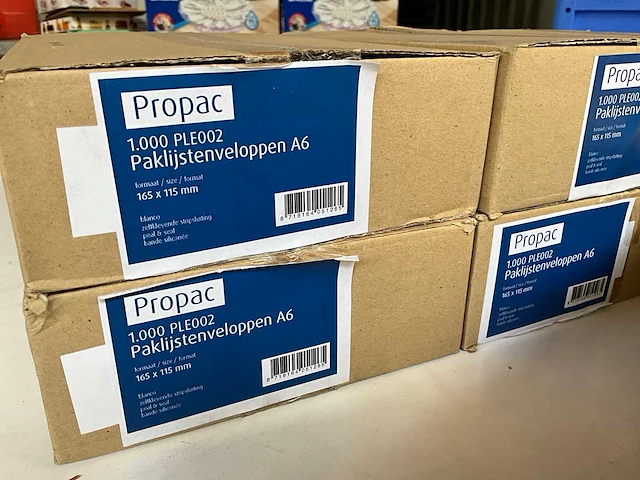 Propac ple002 paklijstenveloppen a6 1000 stuks (7x) - afbeelding 2 van  4