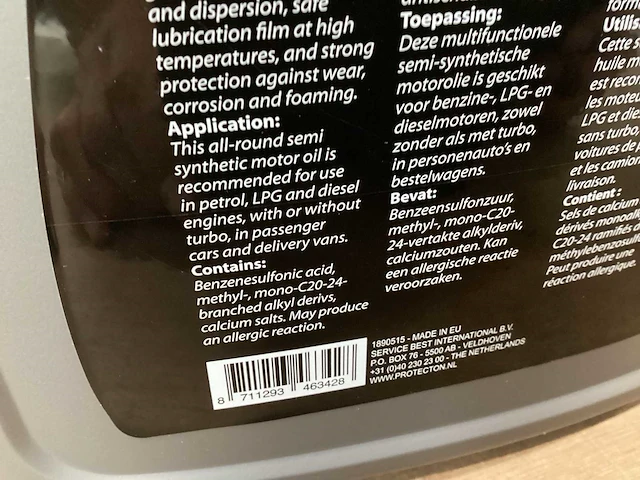 Protection 10w40 motorolie, 5 liter (3x) - afbeelding 4 van  5