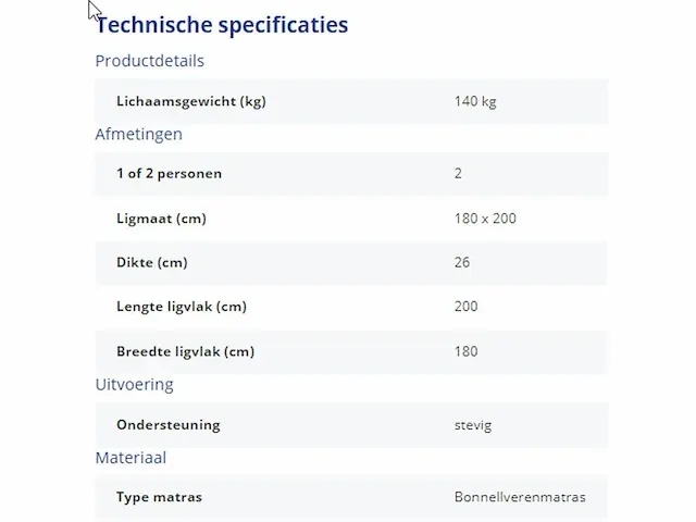 Protection plus bonnellverenmatras - afbeelding 4 van  5