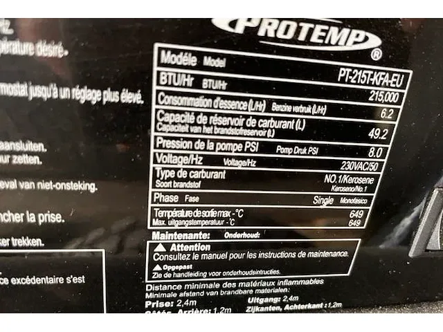 Protemp warmtekanon - afbeelding 6 van  6