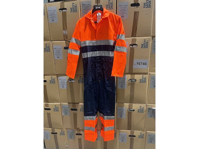 Proteq - overall - hi vis maat 46 (10x) - afbeelding 2 van  2