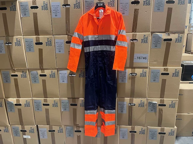 Proteq - overall - hi vis maat 54 (10x) - afbeelding 1 van  2