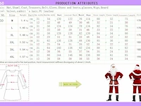 Proumhang kerstmankostuum xxl (maat 40) - afbeelding 3 van  3