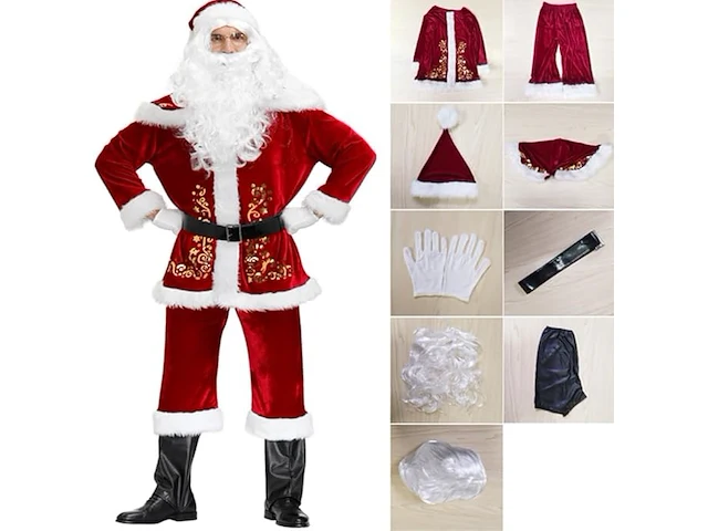 Proumhang kerstmankostuum xxl (maat 40) - afbeelding 2 van  3