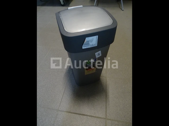 Prullenbak - 25l - zilver/antraciet curver - afbeelding 1 van  2