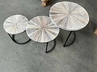 Ptmd collection bijzettafel set 3 stuks - afbeelding 1 van  8