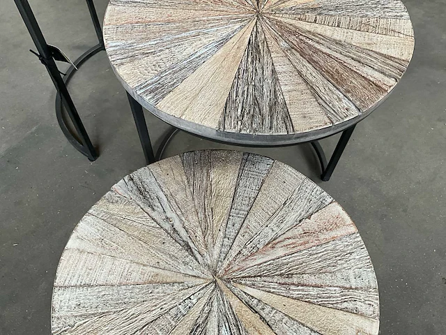 Ptmd collection bijzettafel set 3 stuks - afbeelding 4 van  8