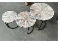 Ptmd collection bijzettafel set 3 stuks - afbeelding 1 van  5