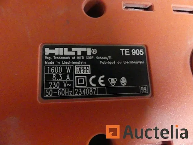 Punch-breekhamer hilti te905 - afbeelding 4 van  7