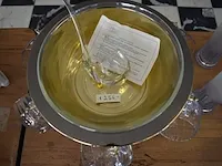 Punchpot met deksel , lepel en 5 glazen - afbeelding 5 van  6