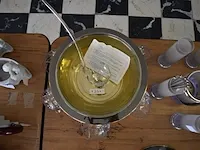 Punchpot met deksel , lepel en 5 glazen - afbeelding 6 van  6