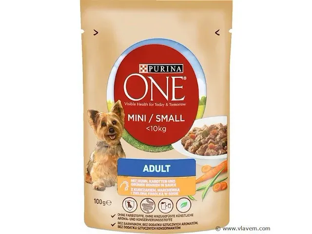 Purina one kip & wortel 100gr 40 stuks - afbeelding 1 van  1